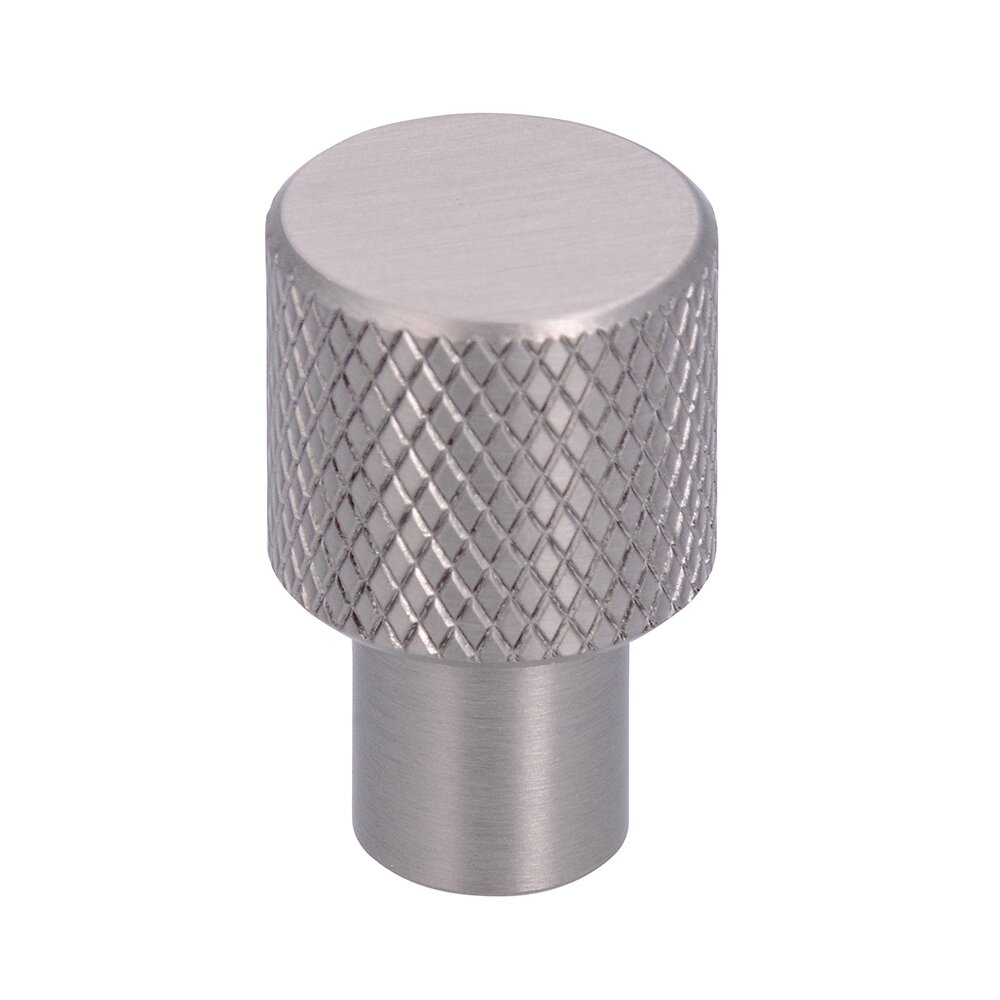 5/8" Knurled Knob in Matte Stainless Steel Effect