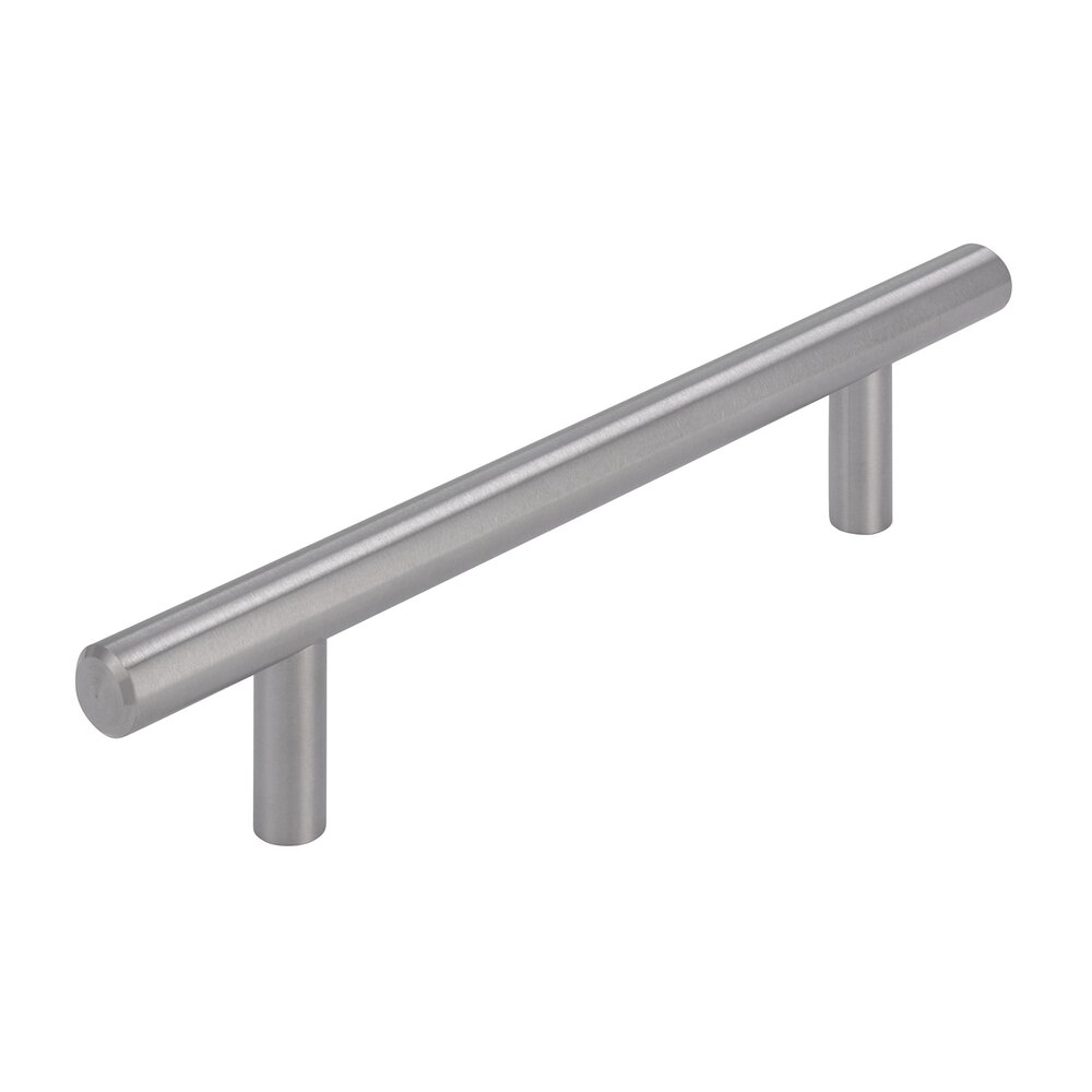 96 mm Centers Thin European Bar Pull in Stainless Steel