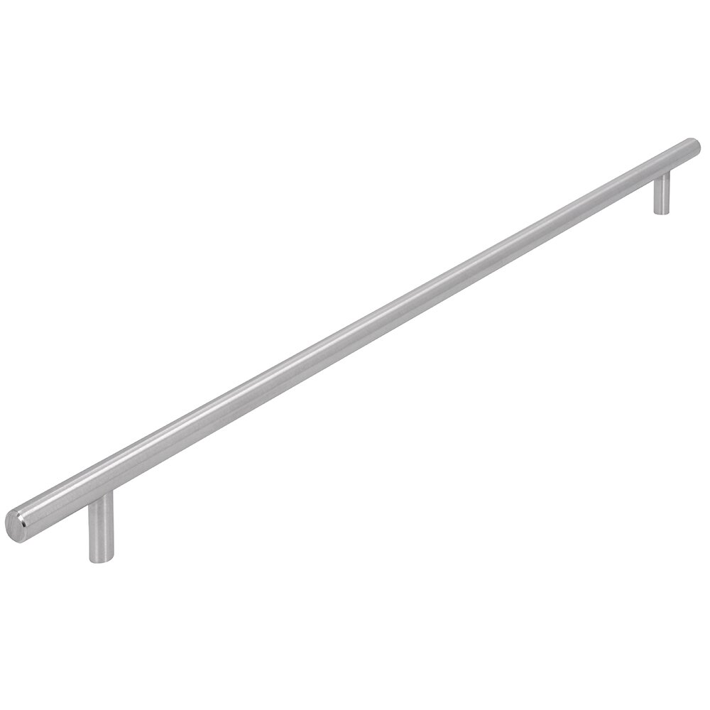 384 mm Centers Thin European Bar Pull in Stainless Steel