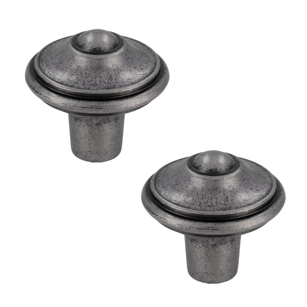 (Two Pack) 1 1/4" Knobs in Tin