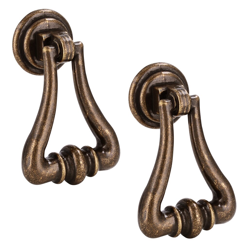 (Two Pack) 55 mm Long Pendant Pull in Antique Brass