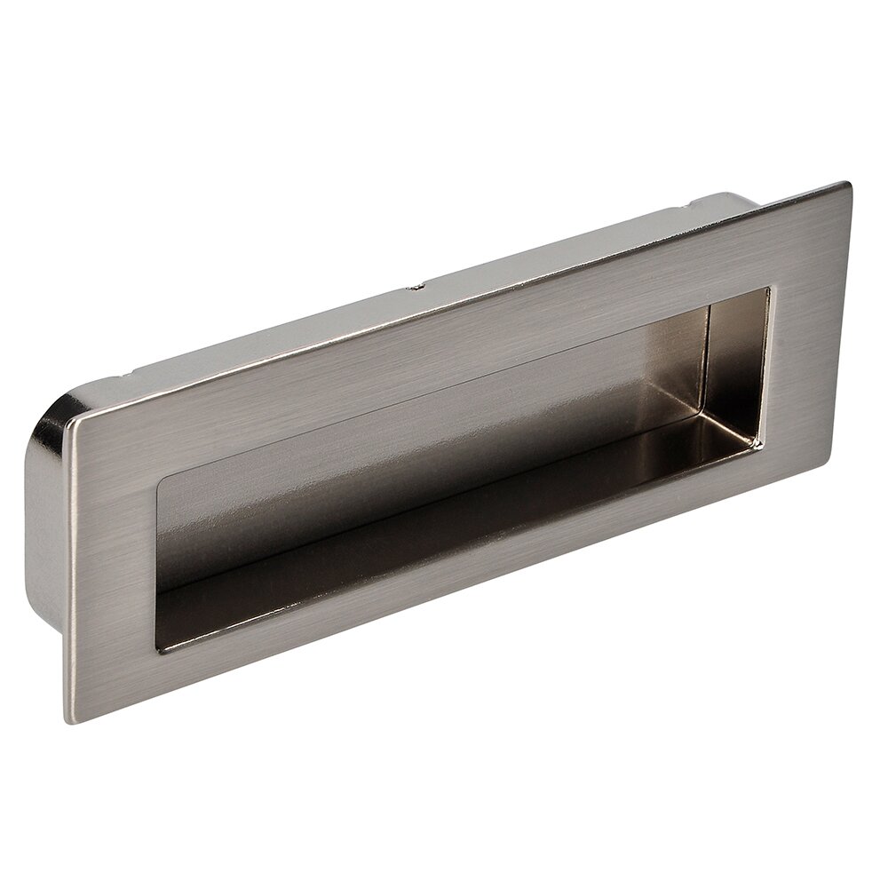 96mm Centers Recessed Pull in Stainless Steel Effect