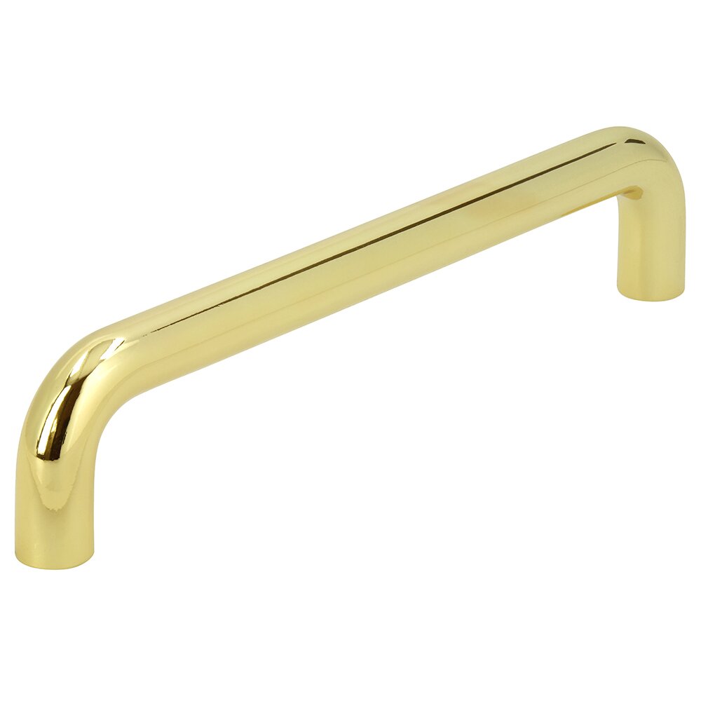 128 mm Centers Wire Pull in Bright Brass
