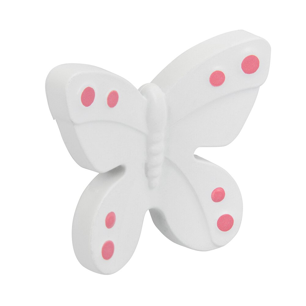 40 mm Long Butterfly Knob in Butterfly White