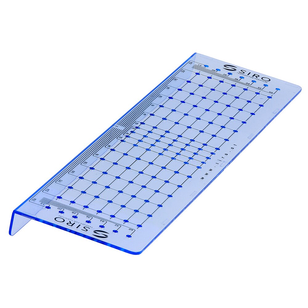 288 mm Long Drilling Template in Transparent Blue