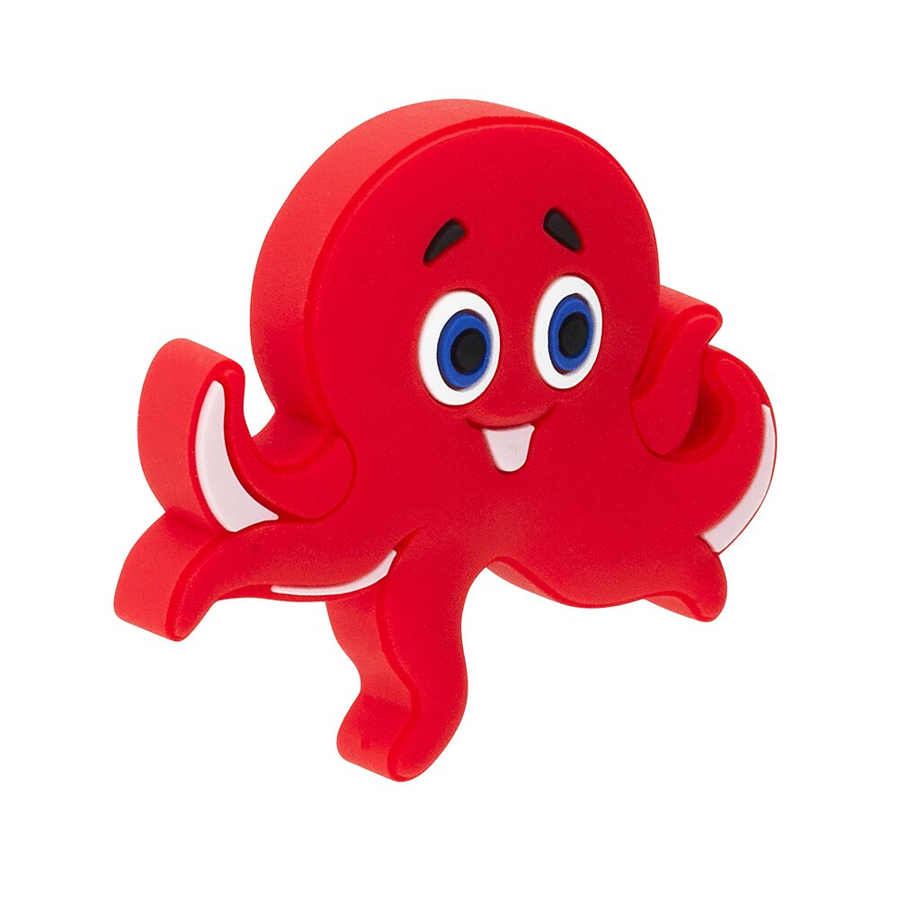52 mm Long Octopus Knob in Octopus Red