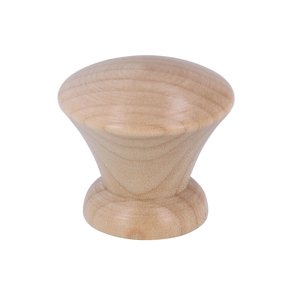 39mm Diameter Wood Knob in Maple Lacquered