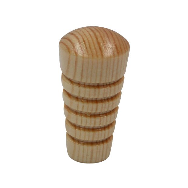 13/16" Wood Knob in Pine Lacquered