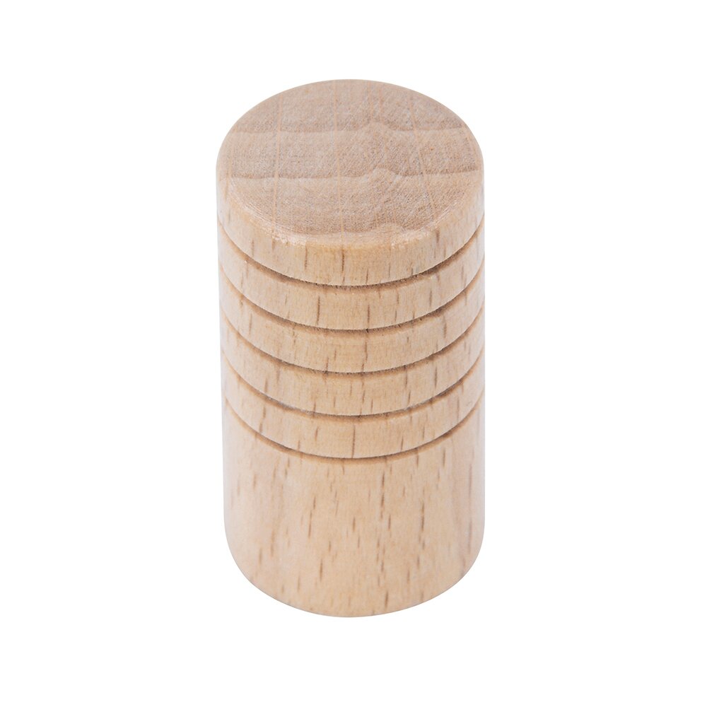 9/16" Wood Knob in Beech Lacquered