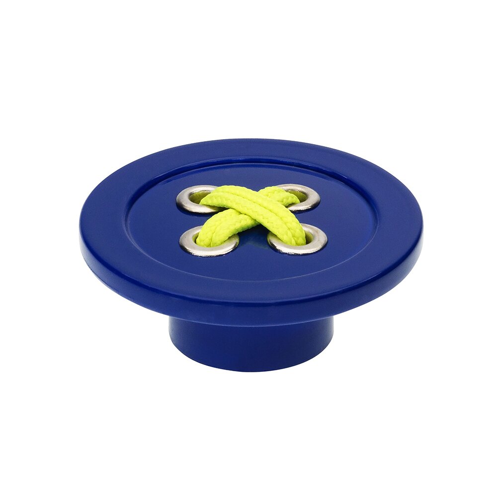 58 mm Long Button Knob in Blue/Green