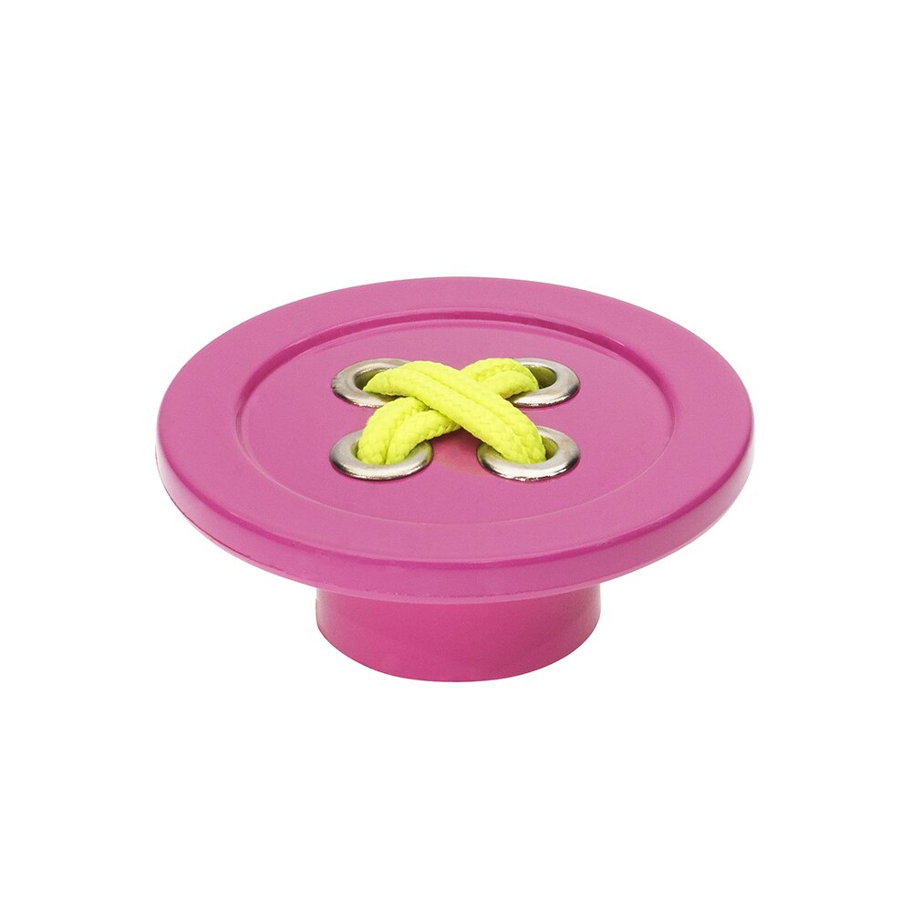 58 mm Long Button Knob in Pink/Green